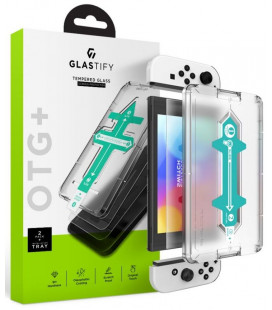 Apsauginis grūdintas stiklas Nintendo Switch OLED telefonui "Glastify OTG+ 2-Pack"