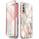 Dėklas su marmuro efektu Samsung Galaxy S21 FE telefonui "Supcase Cosmo"
