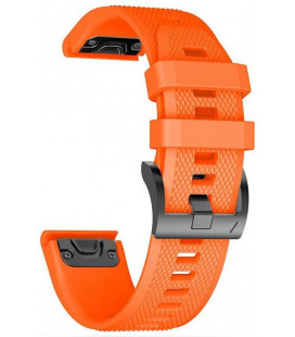 Oranžinė apyrankė Garmin Fenix 5 / 6 / 6 PRO / 7 laikrodžiui "Tech-Protect Smooth"