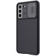 Juodas dėklas Samsung Galaxy S21 FE 5G telefonui "Nillkin CamShield Pro Hard Case"
