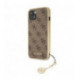 GUHCP13MGF4GBR Guess 4G Charms Cover for iPhone 13 Brown