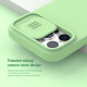 Žalias dėklas Apple iPhone 13 Pro Max telefonui "Nillkin CamShield Silky Magnetic Silicone"