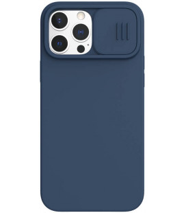 Mėlynas dėklas Apple iPhone 13 Pro Max telefonui "Nillkin CamShield Silky Silicone"