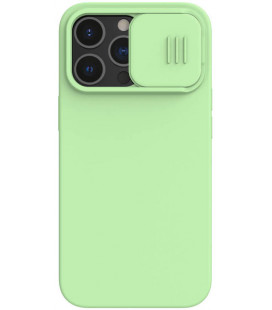 Žalias dėklas Apple iPhone 13 Pro telefonui "Nillkin CamShield Silky Silicone"