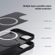 Juodas dėklas Apple iPhone 13 telefonui "Nillkin CamShield Silky Magnetic Silicone"