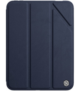 Mėlynas atverčiamas dėklas Apple iPad Mini 6 2021 planšetei "Nillkin Bevel Leather Case"