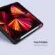Juodas atverčiamas dėklas Apple iPad Pro 11 2020 / 2021 planšetei "Nillkin Bevel Leather Case"