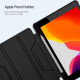 Juodas atverčiamas dėklas Apple iPad 10.2 2019 / 2020 / 2021 planšetei "Nillkin Bumper PRO Protective Stand Case"