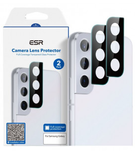 Apsauginis grūdintas stiklas Samsung Galaxy S22 / S22 Plus telefono kamerai apsaugoti "ESR Camera Lens 2-Pack"