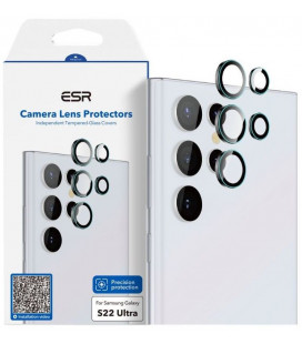 Apsauginis grūdintas stiklas Samsung Galaxy S22 Ultra telefono kamerai apsaugoti "ESR Camera Lens"