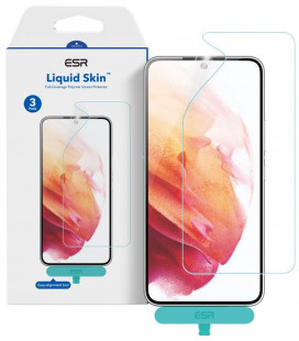 Ekrano apsauga Samsung Galaxy S22 Ultra telefonui "ESR Liquid Skin 3-Pack"