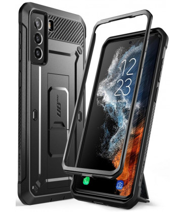 Juodas dėklas Samsung Galaxy S22 Plus telefonui "Supcase Unicorn Beetle Pro"