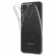 Skaidrus dėklas su blizgučiais Samsung Galaxy S22 telefonui "Spigen Liquid Crystal Glitter"