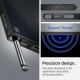 Juodas dėklas Samsung Galaxy S22 Ultra telefonui "Spigen Liquid Air"
