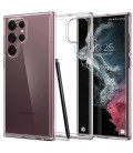 Skaidrus dėklas Samsung Galaxy S22 Ultra telefonui "Spigen Ultra Hybrid"