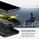 Juodas dėklas Samsung Galaxy S22 telefonui "Spigen Tough Armor"