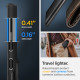 Juodas dėklas Samsung Galaxy S22 Ultra telefonui "Spigen Slim Armor CS"