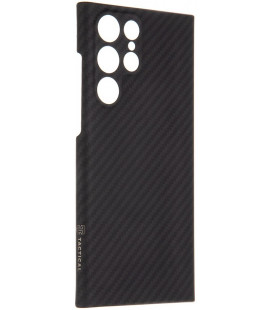 Juodas dėklas Samsung Galaxy S22 Ultra telefonui "Tactical MagForce Aramid Cover"