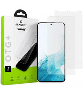 Apsauginis grūdintas stiklas Samsung Galaxy S22 telefonui "Glastify OTG+ 2-Pack"