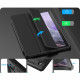 Juodas atverčiamas dėklas Samsung Galaxy Tab A8 10.5 X200 / X205 planšetei "Infiland Rugged Folio"