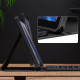 Juodas atverčiamas dėklas su klaviatūra Samsung Galaxy A8 10.5 X200 / X205 planšetei "Infiland Keyboard Stand"