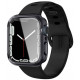 Pilkas dėklas Apple Watch 7 / 8 / 9 (45mm) laikrodžiui "Spigen Ultra Hybrid V1"