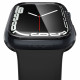 Pilkas dėklas Apple Watch 7 / 8 / 9 (45mm) laikrodžiui "Spigen Ultra Hybrid V1"