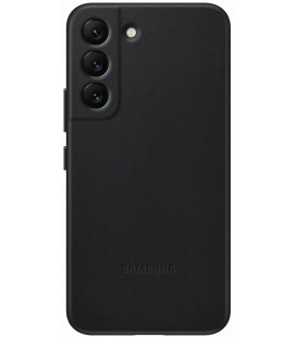 Originalus juodas dėklas "Leather Cover" Samsung Galaxy S22 telefonui "EF-VS901LBE"