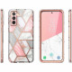 Dėklas su marmuro efektu Samsung Galaxy S22 telefonui "Supcase Cosmo"