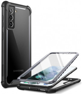 Juodas dėklas Samsung Galaxy S21 FE telefonui "Supcase IBLSN ARES"