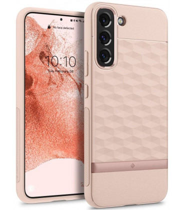 Rožinis dėklas Samsung Galaxy S22 telefonui "Caseology Parallax"