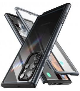 Juodas dėklas Samsung Galaxy S22 Ultra telefonui "Supcase UB Edge Pro"