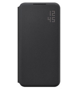 Originalus juodas atverčiamas dėklas "LED View Cover" Samsung Galaxy S22 telefonui "EF-NS901PBE"