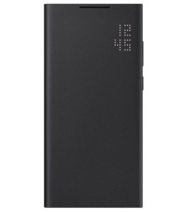Originalus juodas atverčiamas dėklas "LED View Cover" Samsung Galaxy S22 Ultra telefonui "EF-NS908PBE"