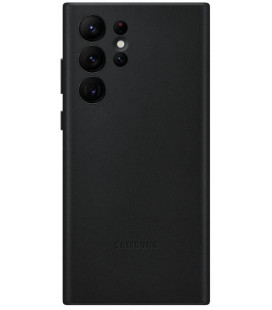 Originalus juodas dėklas "Leather Cover" Samsung Galaxy S22 Ultra telefonui "EF-VS908LBE"