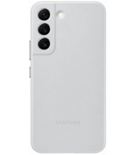Originalus šviesiai pilkas dėklas "Leather Cover" Samsung Galaxy S22 telefonui "EF-VS901LJE"