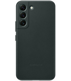 Originalus žalias dėklas "Leather Cover" Samsung Galaxy S22 telefonui "EF-VS901LGE"
