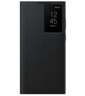 Originalus juodas atverčiamas dėklas "Clear View Case" Samsung Galaxy S22 Ultra telefonui "EF-ZS908CBE"