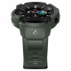 Žalias dėklas Samsung Galaxy Watch 4 Classic 46mm laikrodžiui "Spigen Rugged Armor PRO"