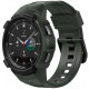 Žalias dėklas Samsung Galaxy Watch 4 Classic 46mm laikrodžiui "Spigen Rugged Armor PRO"
