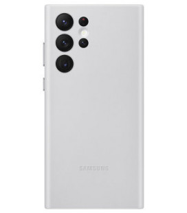 Originalus šviesiai pilkas dėklas "Leather Cover" Samsung Galaxy S22 Ultra telefonui "EF-VS908LJE"