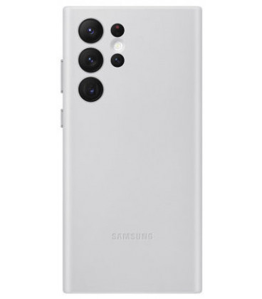 Originalus šviesiai pilkas dėklas "Leather Cover" Samsung Galaxy S22 Ultra telefonui "EF-VS908LJE"