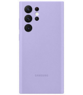 Originalus levandos spalvos dėklas "Silicone Cover" Samsung Galaxy S22 Ultra telefonui "EF-PS908TVE"