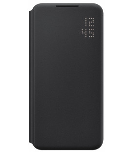 Originalus juodas atverčiamas dėklas "LED View Cover" Samsung Galaxy S22 Plus telefonui "EF-NS906PBE"