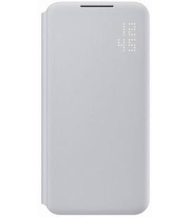 Originalus šviesiai pilkas atverčiamas dėklas "LED View Cover" Samsung Galaxy S22 Plus telefonui "EF-NS906PJE"