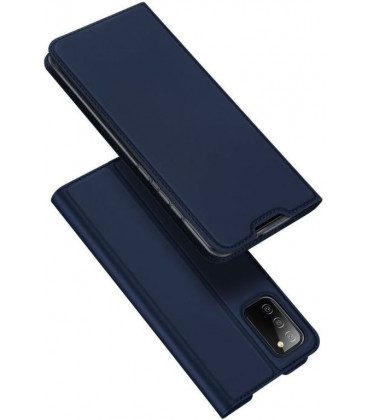 Mėlynas atverčiamas dėklas Samsung Galaxy A02s telefonui "Dux Ducis Skin Pro"