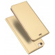 Auksinės spalvos atverčiamas dėklas Apple iPhone 7 / 8 / SE 2020 / SE 2022 telefonui "Dux Ducis Skin"