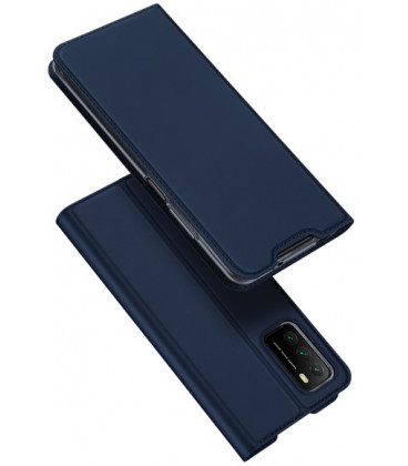 Mėlynas atverčiamas dėklas Xiaomi Poco M3 / Redmi 9T telefonui "Dux Ducis Skin Pro"