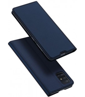 Mėlynas atverčiamas dėklas Samsung Galaxy A51 telefonui "Dux Ducis Skin Pro"