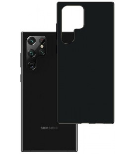 Matinis juodas dėklas Samsung Galaxy S22 Ultra telefonui "3mk Matt Case"